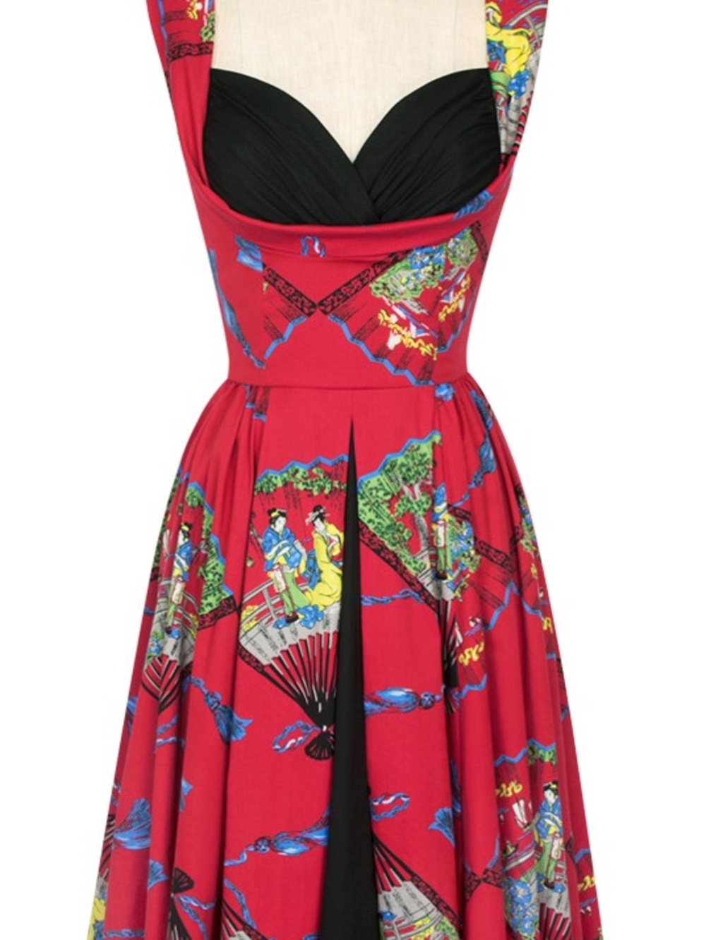 Trashy Diva Honey Baby dress in red fans size 22